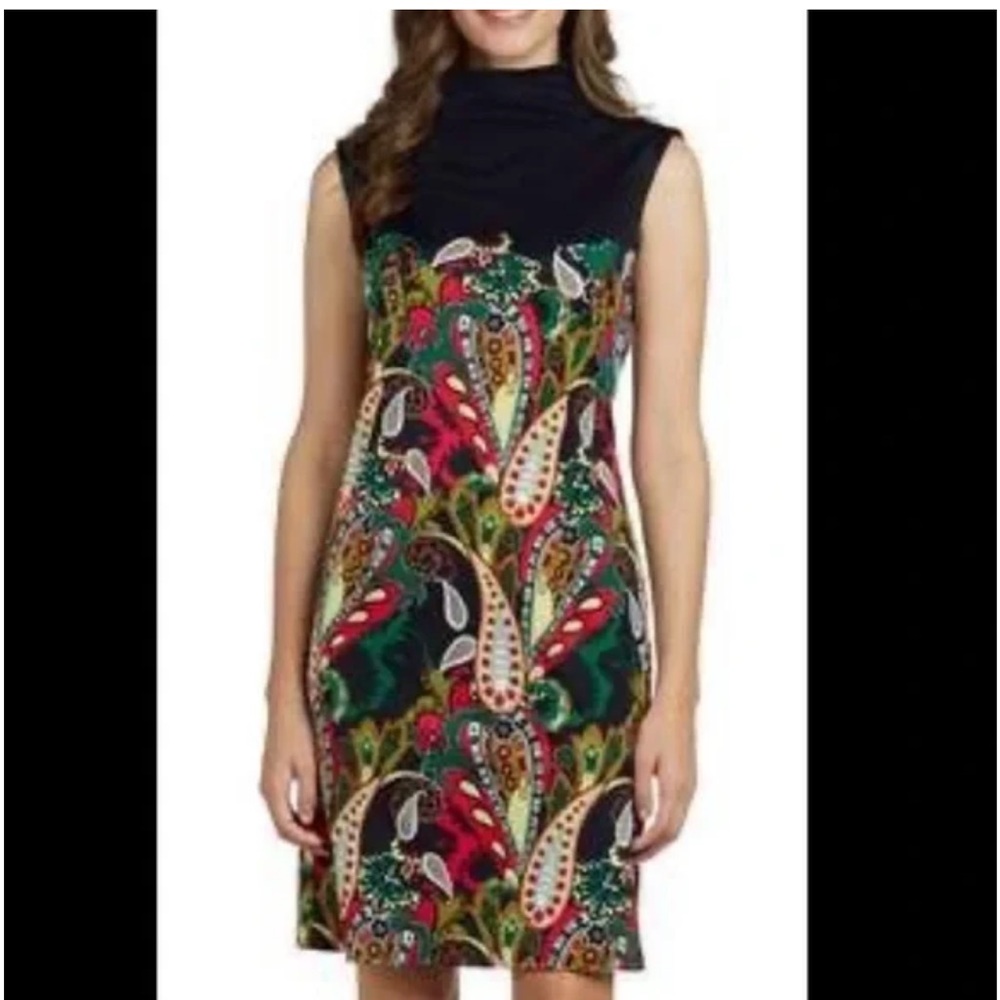 Jude Connally Women's Betty Festive Paisley Pattern Dress‎ Size XS